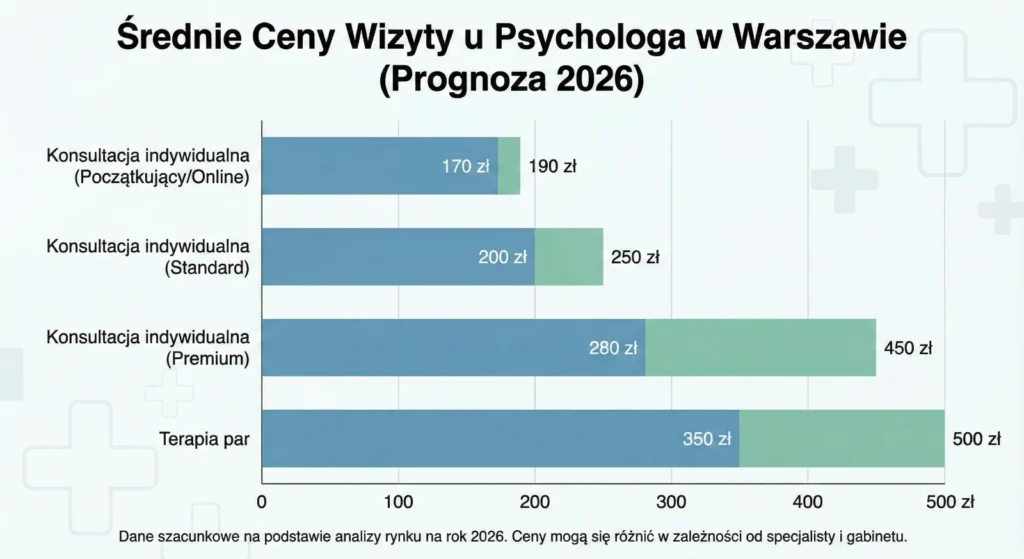 porównanie cen psychoterapii w warszawie